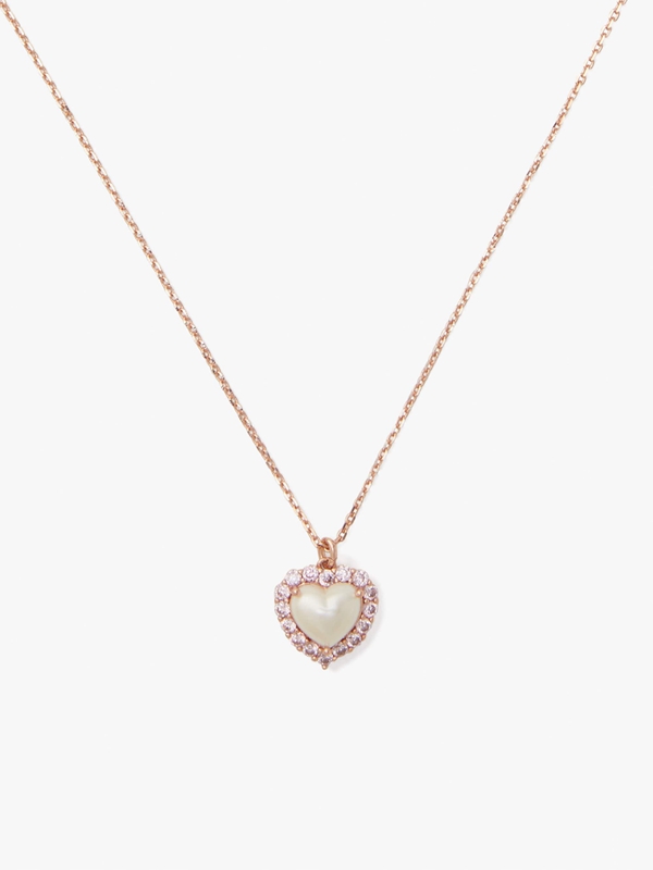 Kate Spade My Love Mini Pendant Women's Necklace Cream / Rose Gold | 23967-LNAG