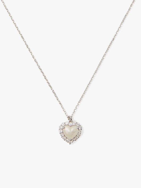 Kate Spade My Love Mini Pendant Women's Necklace Cream / Silver | 39127-PNGV