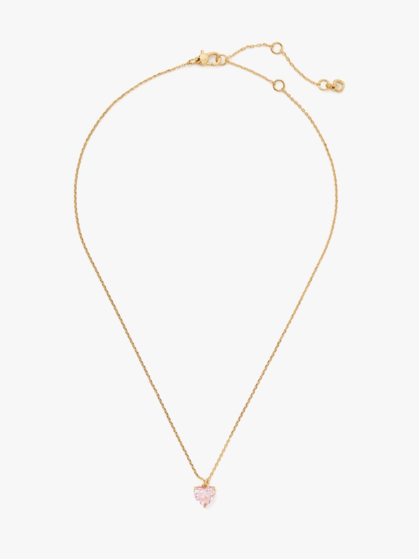 Kate Spade My Love October Heart Pendant Women's Necklace Rose | 20976-MPLK