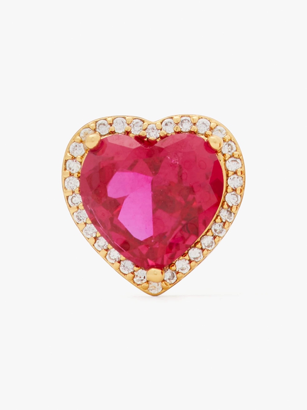 Kate Spade My Love Pavé Heart Studs Women's EarRings Gold | 47638-CRNI