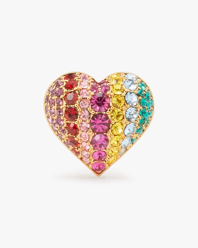 Kate Spade On The Dot Heart Studs Women's EarRings Multicolor | 65349-JWFD