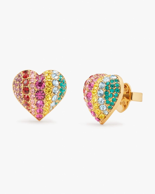 Kate Spade On The Dot Heart Studs Women\'s EarRings Multicolor | 65349-JWFD