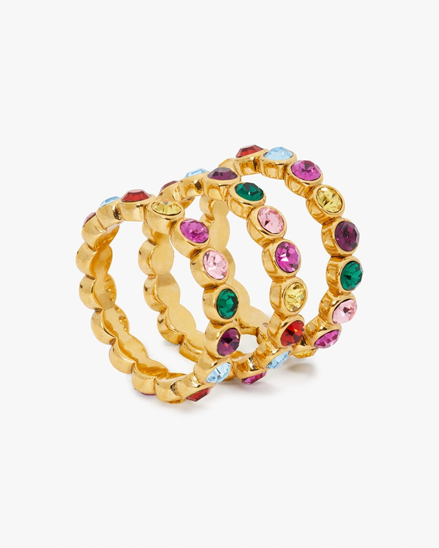 Kate Spade On The Dot Stacking Women\'s Ring Multicolor | 30291-OJTS