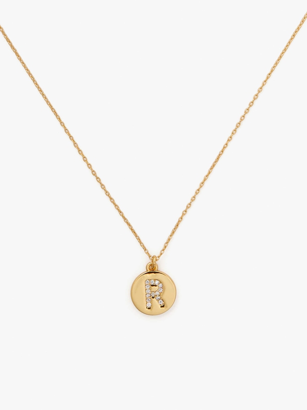 Kate Spade Pavé Initial Mini Pendant Women\'s Necklace Gold | 04325-ZTVH