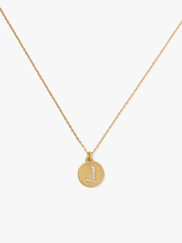 Kate Spade Pavé Initial Mini Pendant Women\'s Necklace Gold | 34687-TBFD