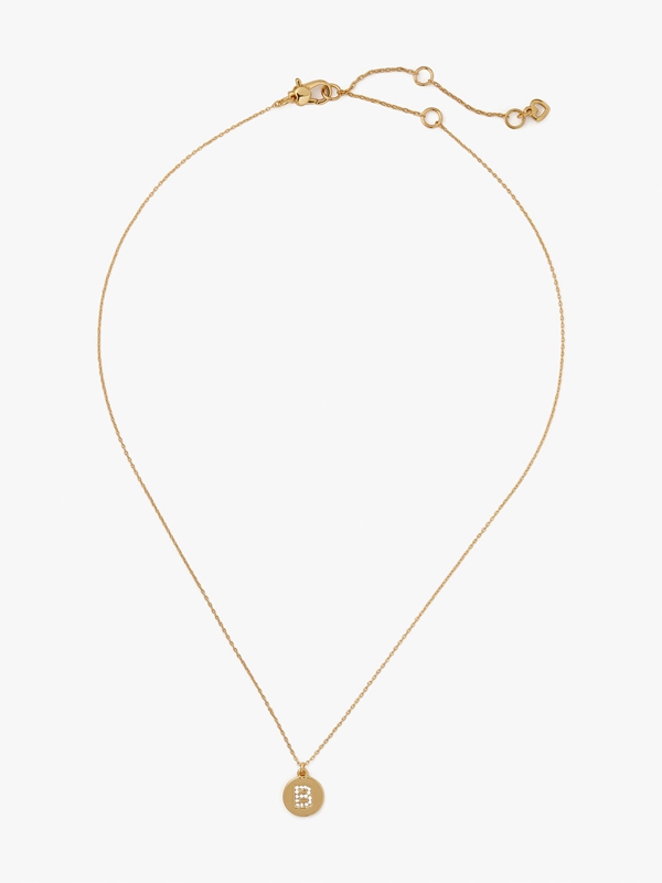 Kate Spade Pavé Initial Mini Pendant Women's Necklace Gold | 37951-VRNP