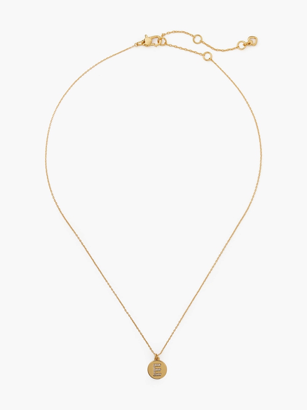 Kate Spade Pavé Initial Mini Pendant Women's Necklace Gold | 93724-LQVZ