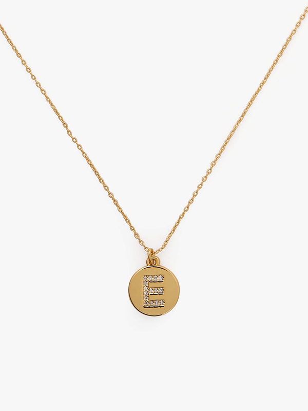 Kate Spade Pavé Initial Mini Pendant Women\'s Necklace Gold | 93724-LQVZ