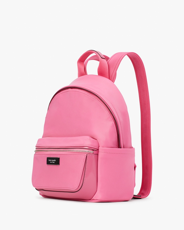 Kate Spade Sam Icon Ksnyl Small Women's Backpacks Pink | 24130-TAQX