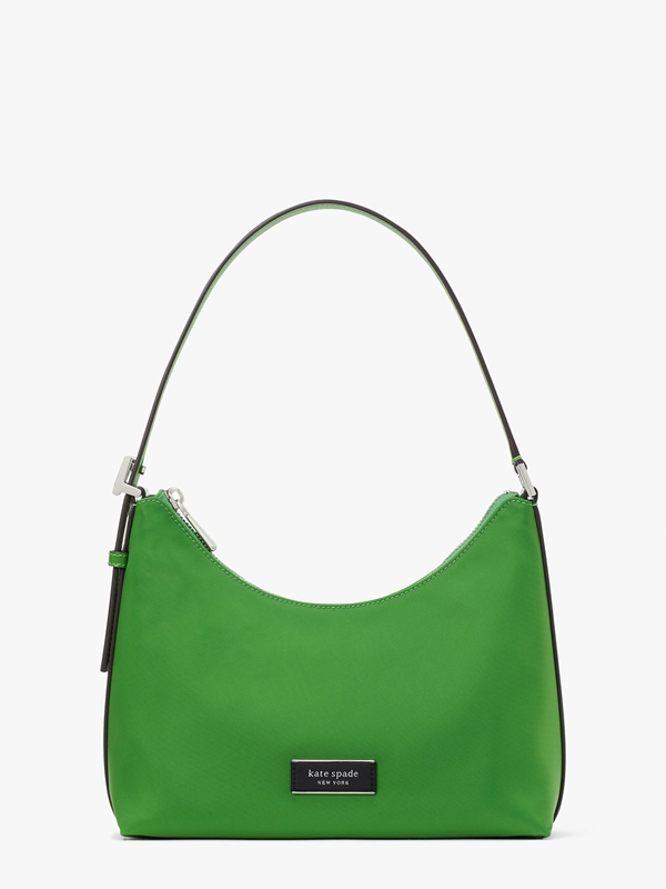 Kate Spade Sam Icon Nylon Small Women\'s Shoulder Bags Green | 50362-GQLR