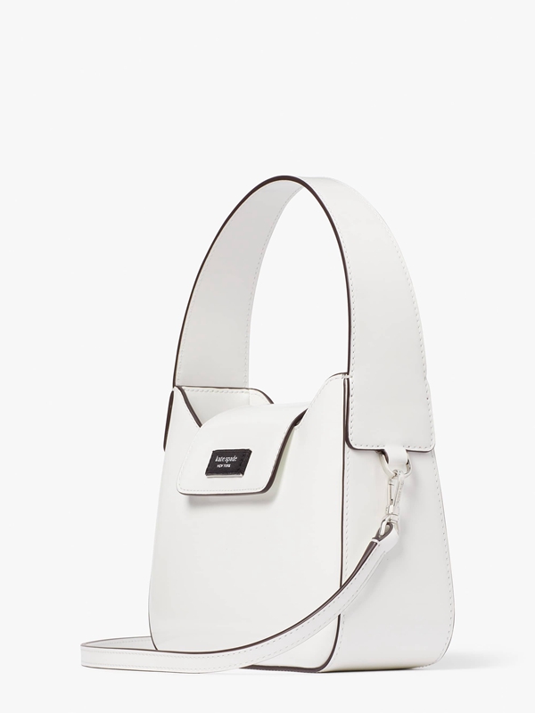 Kate Spade Sam Icon Spazzolato Leather Mini Women's Shoulder Bags White | 23649-TPZQ