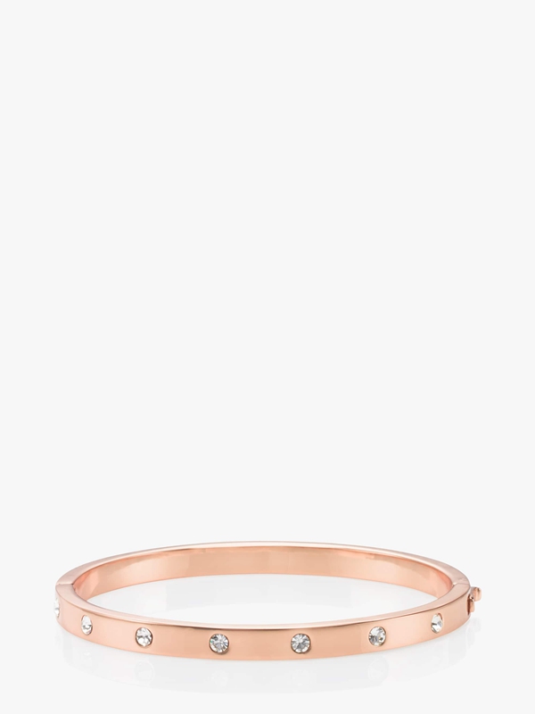 Kate Spade Set In Stone Enamel Stone Hinged Women\'s Bracelet Rose Gold | 63015-BDMU