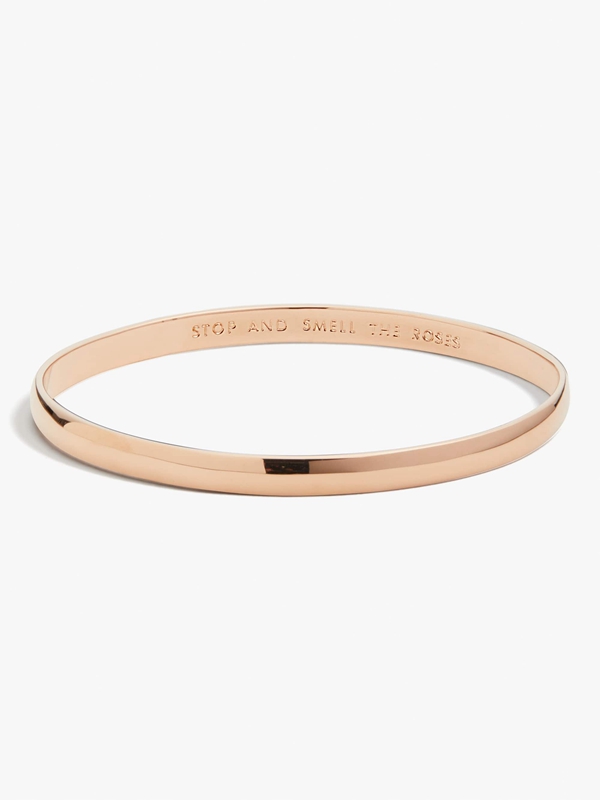 Kate Spade Stop And Smell The Roses Idiom Women's Bracelet Rose Gold | 73409-OXLV