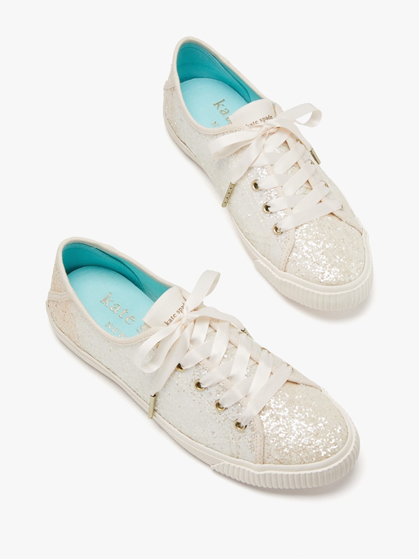 Kate Spade Trista Women's Sneakers Cream | 34896-ULXR