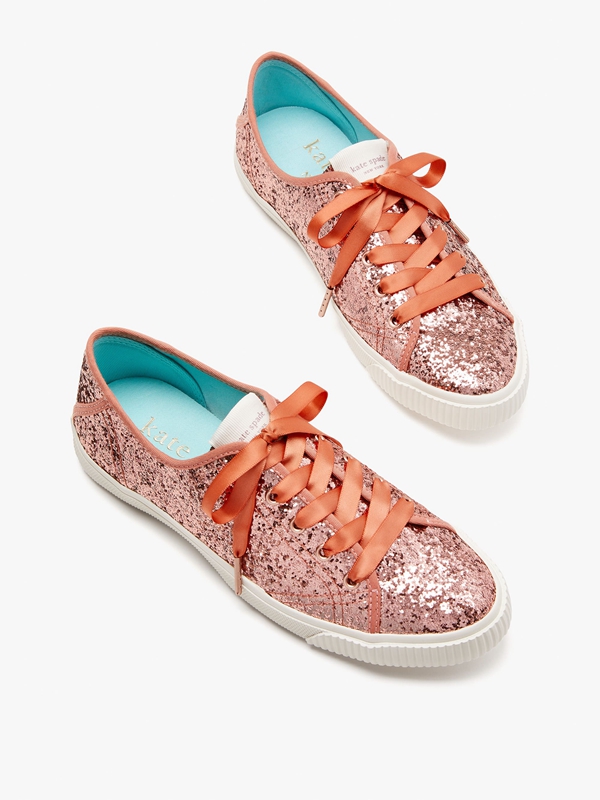 Kate Spade Trista Women's Sneakers Rose Gold | 67501-OEMD