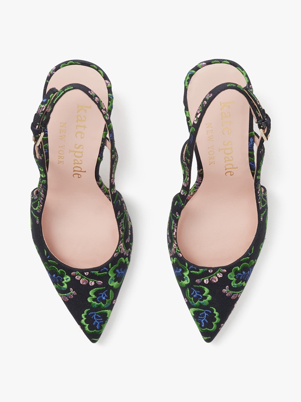 Kate Spade Valerie Slingback Women's Pumps Green | 95836-WCDP